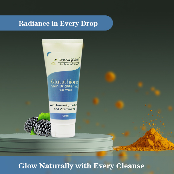 Glutathione Skin Brightening Face Wash With turmeric